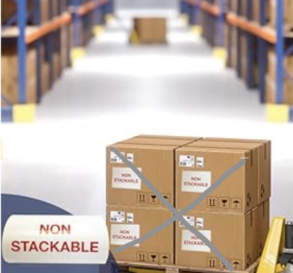 Hazard Warning  150x100 - Non-Stackable - 250 Per Roll