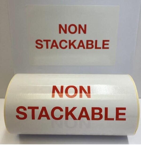 Hazard Warning  150x100 - Non-Stackable - 250 Per Roll - Image 3