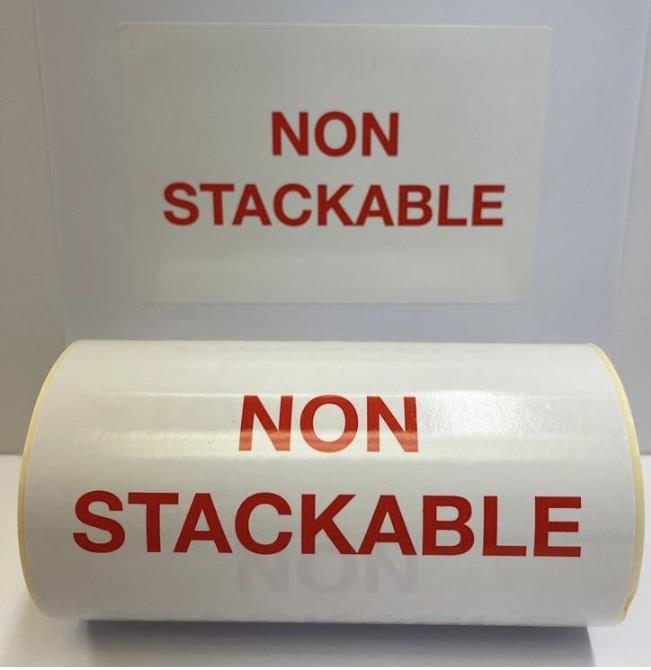 Hazard Warning 150x100 - Non-Stackable - 250 Per Roll - Image 3