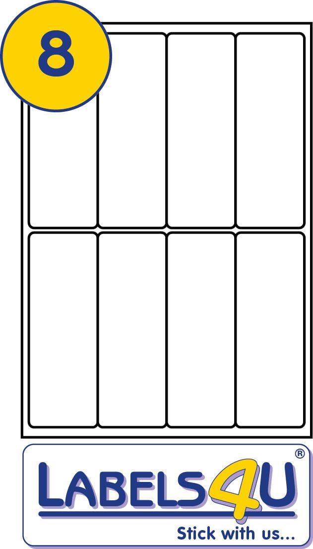 8 Labels Per Sheet 50 x 142mm