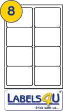 8 Labels Per Sheet 99.1 x 67.7mm