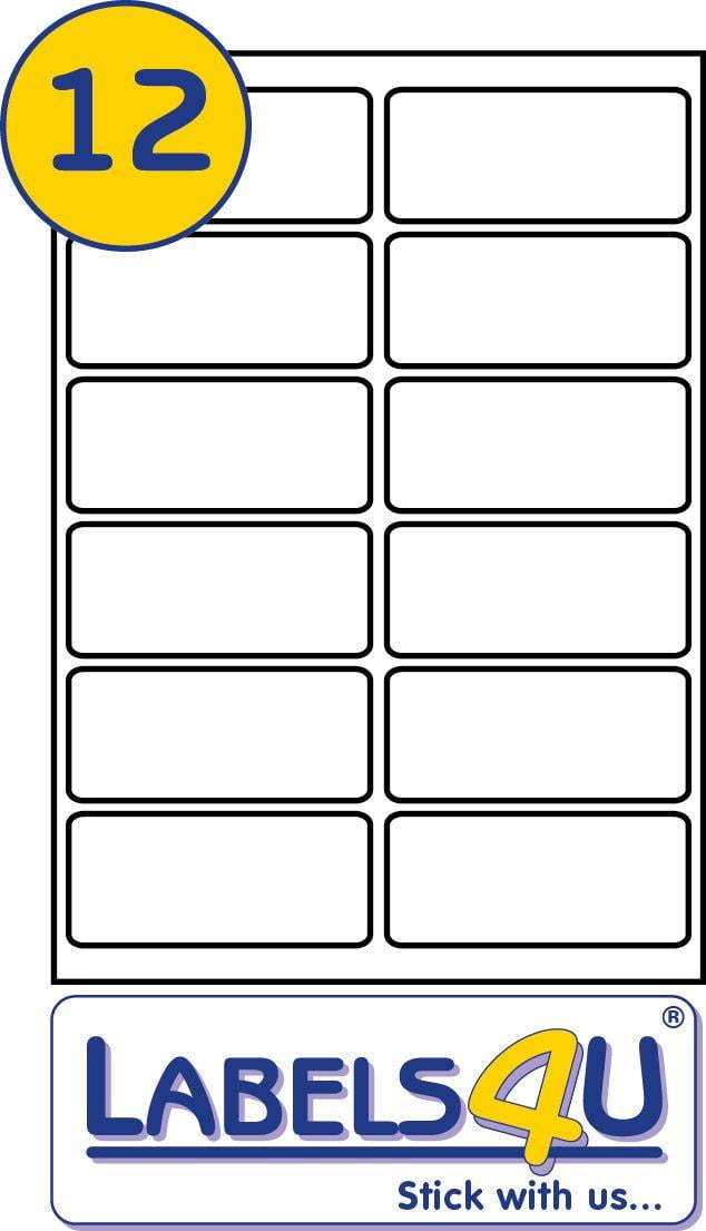 12 Labels Per Sheet 99.1 x 42.3mm